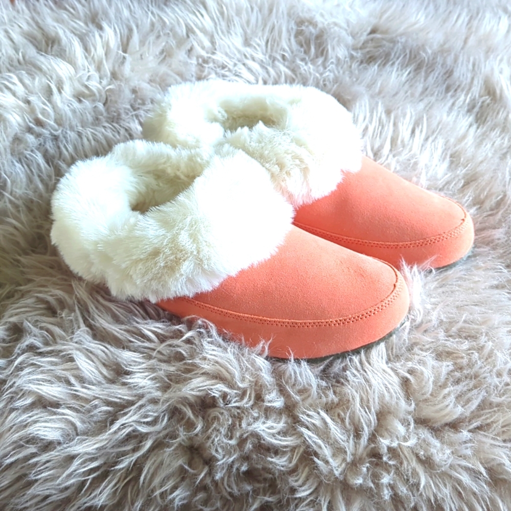 Sorel Women’s Go Coffee Run Slippers Tan Suede Leather Fur Slip On Shoes Nwt